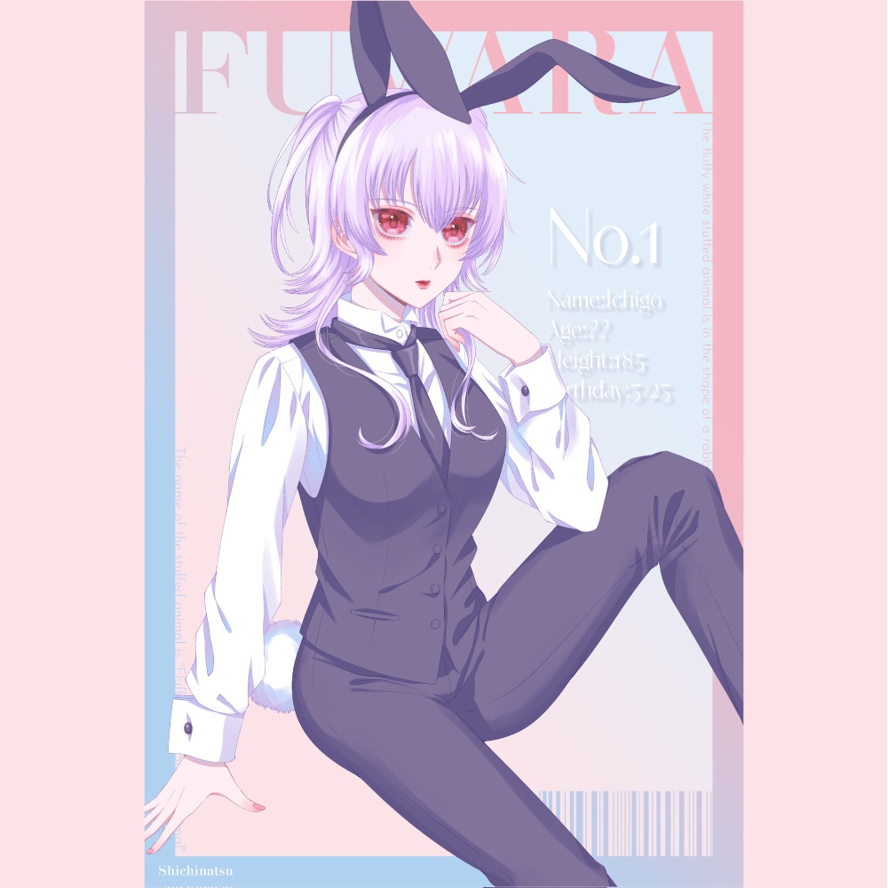 【Black Bunny】ふわらポストカードセット