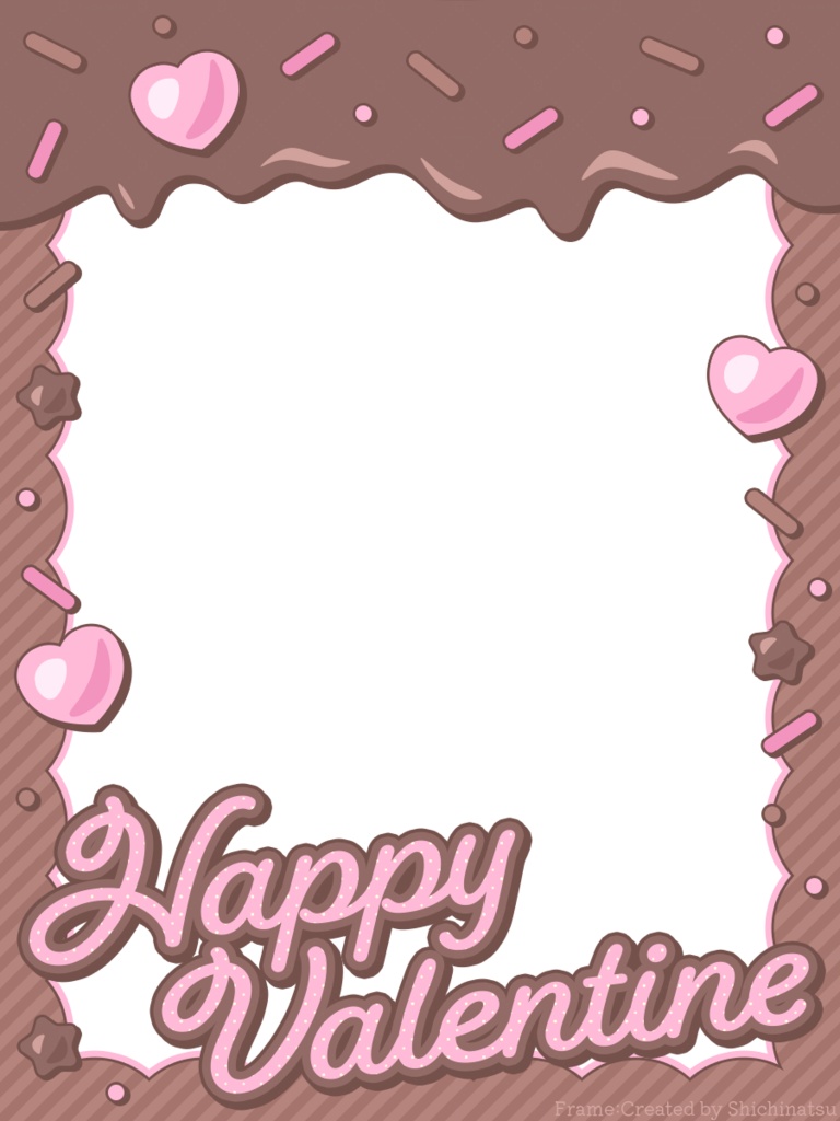 【無料】バレンタインチョコフレーム🍫💕