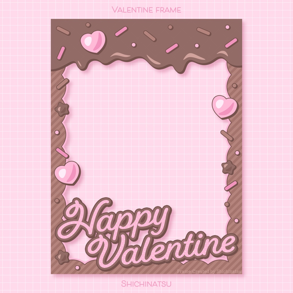 【無料】バレンタインチョコフレーム🍫💕