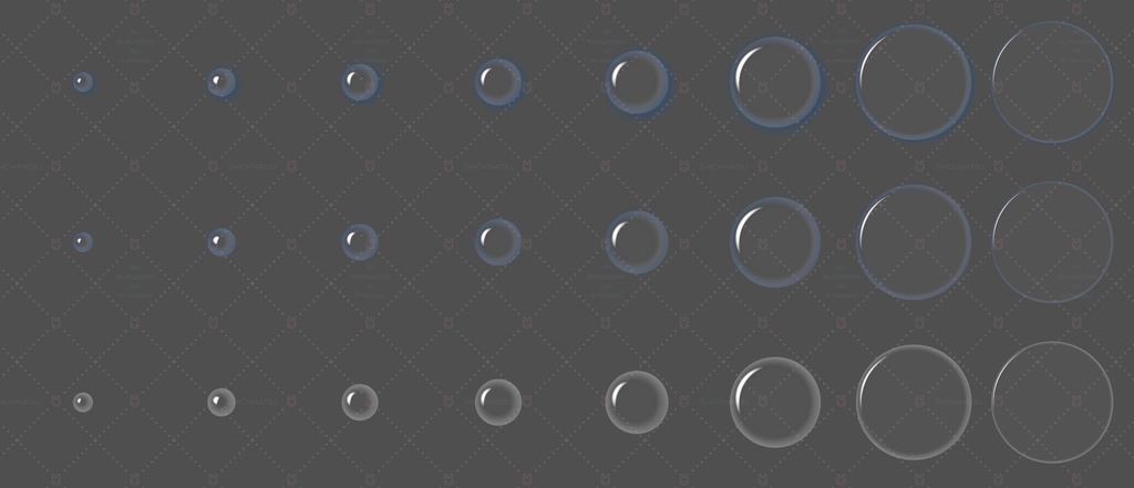 【Photoshop】水滴素材&レイヤースタイル【Layerstyle】