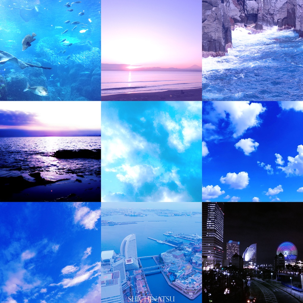 【大容量147枚✨】海と空の写真セット/Sky and sea photo set【Photoshop】