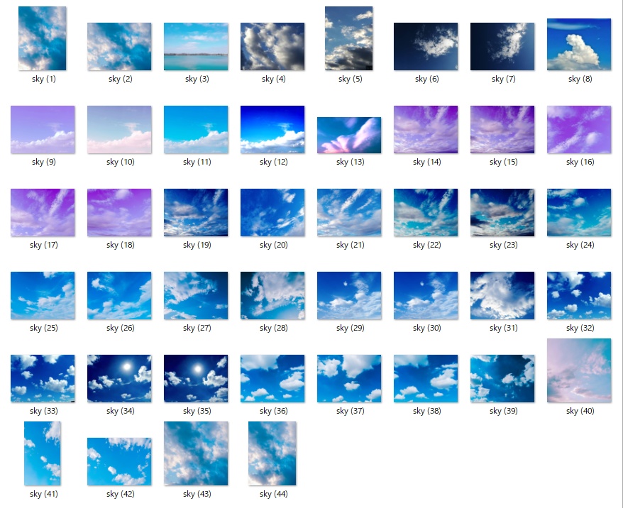 【大容量147枚✨】海と空の写真セット/Sky and sea photo set【Photoshop】