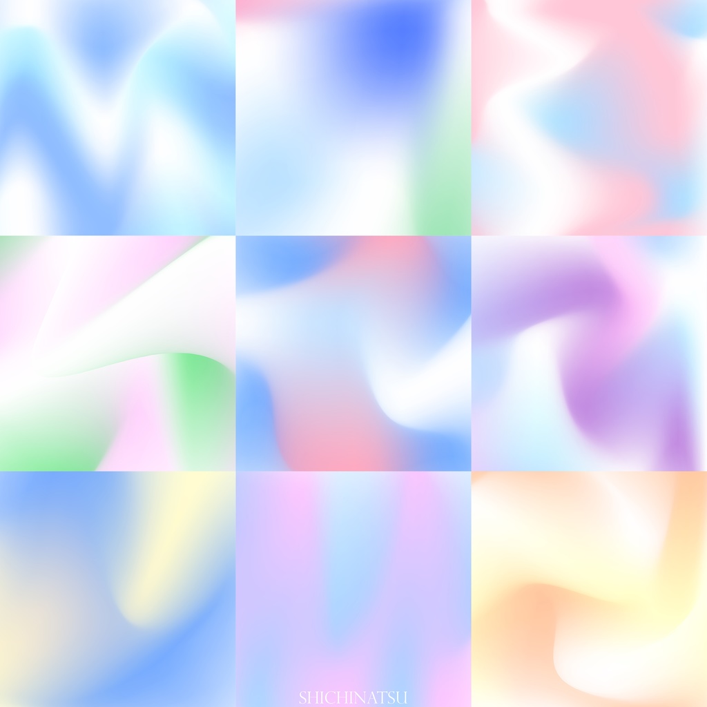 🌈無料配布🌈グラデーション素材セット