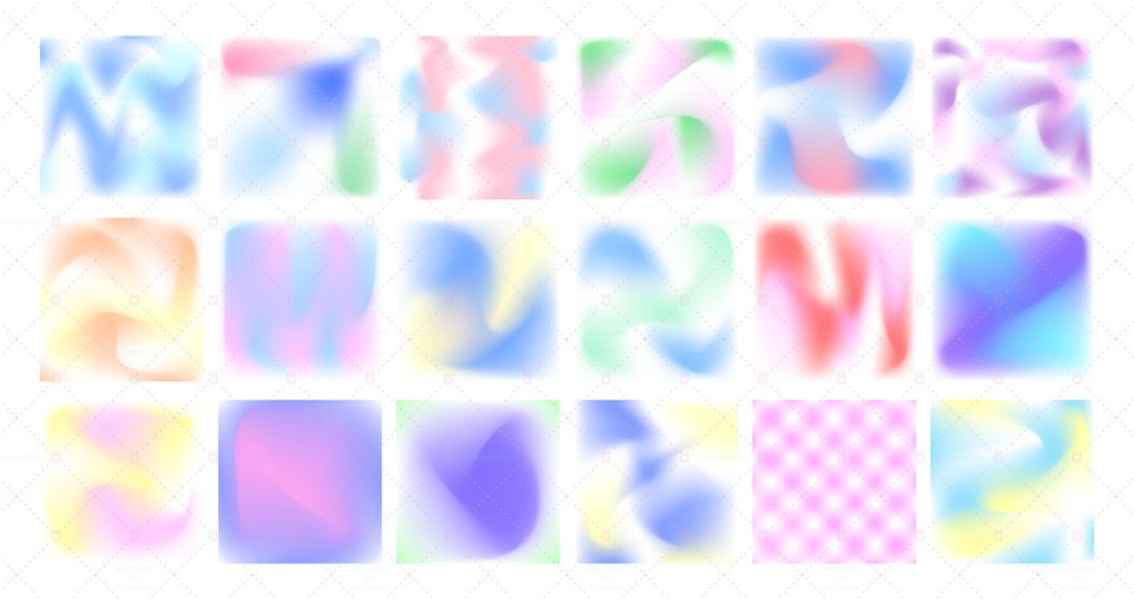 🌈無料配布🌈グラデーション素材セット