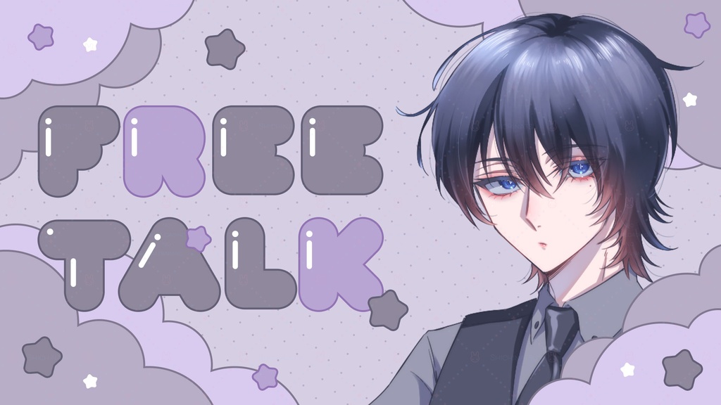 【カラバリ全12色】ゆめかわポップ💞Vtuber雑談サムネイル素材🎀【4種セット】