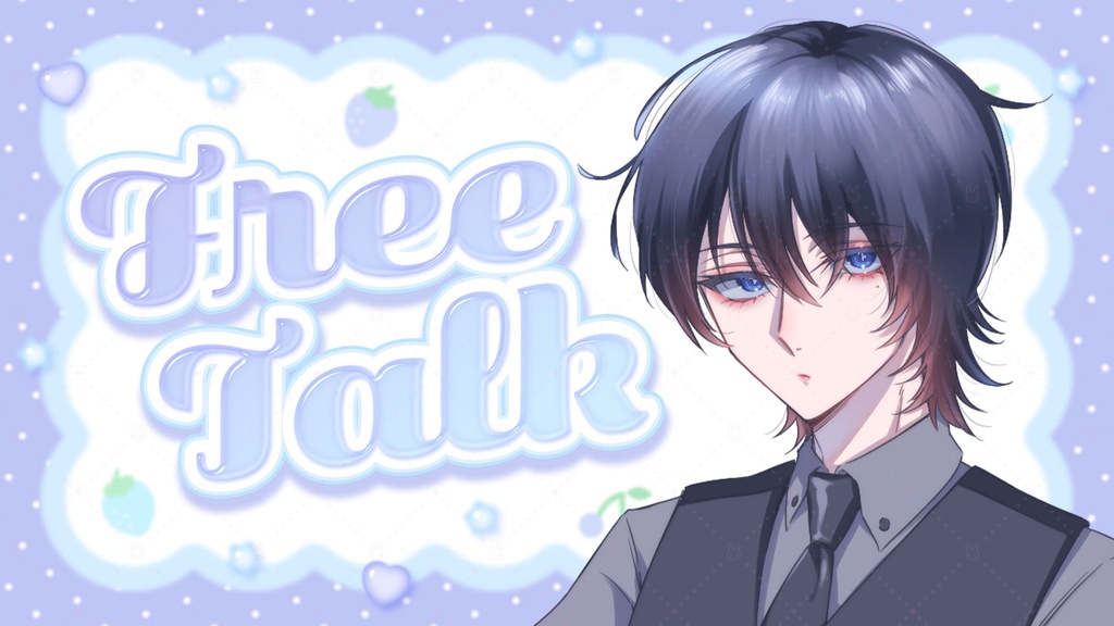 【カラバリ全12色】ゆめかわポップ💞Vtuber雑談サムネイル素材🎀【4種セット】