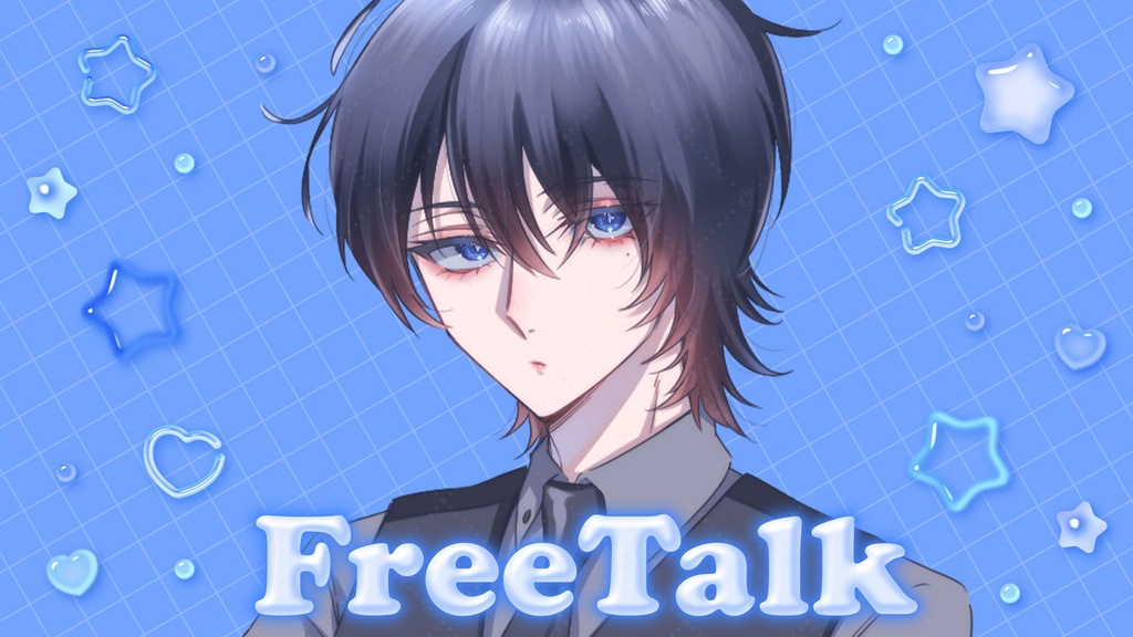 【カラバリ全12色】ゆめかわポップ💞Vtuber雑談サムネイル素材🎀【4種セット】