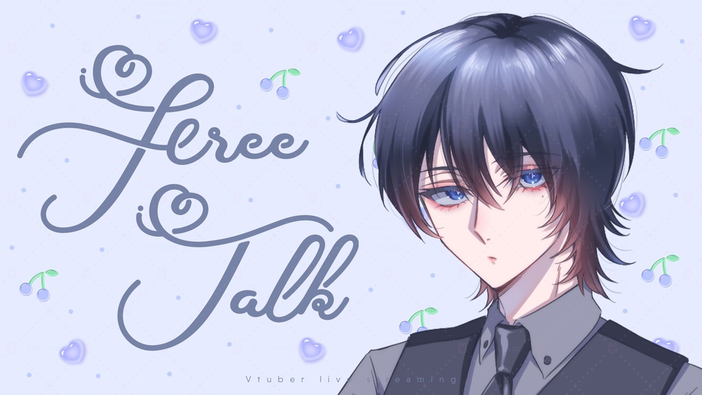 【カラバリ全12色】ゆめかわドリーム💞Vtuber雑談サムネイル素材🎀【4種セット】