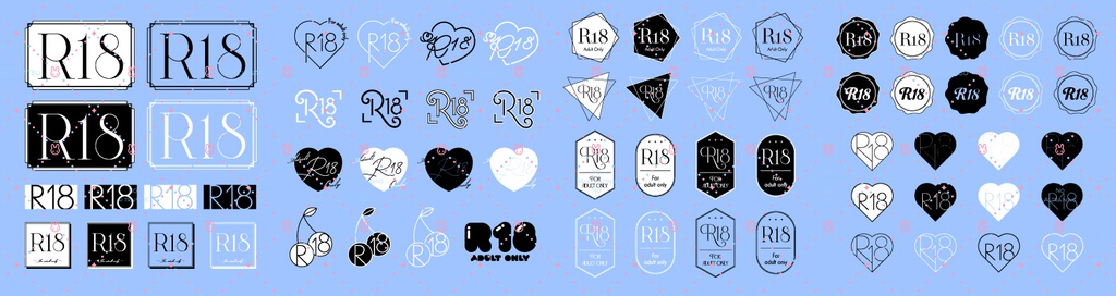 【♡大容量♡】R18アイコン66個セット【ベクターデータ付き】
