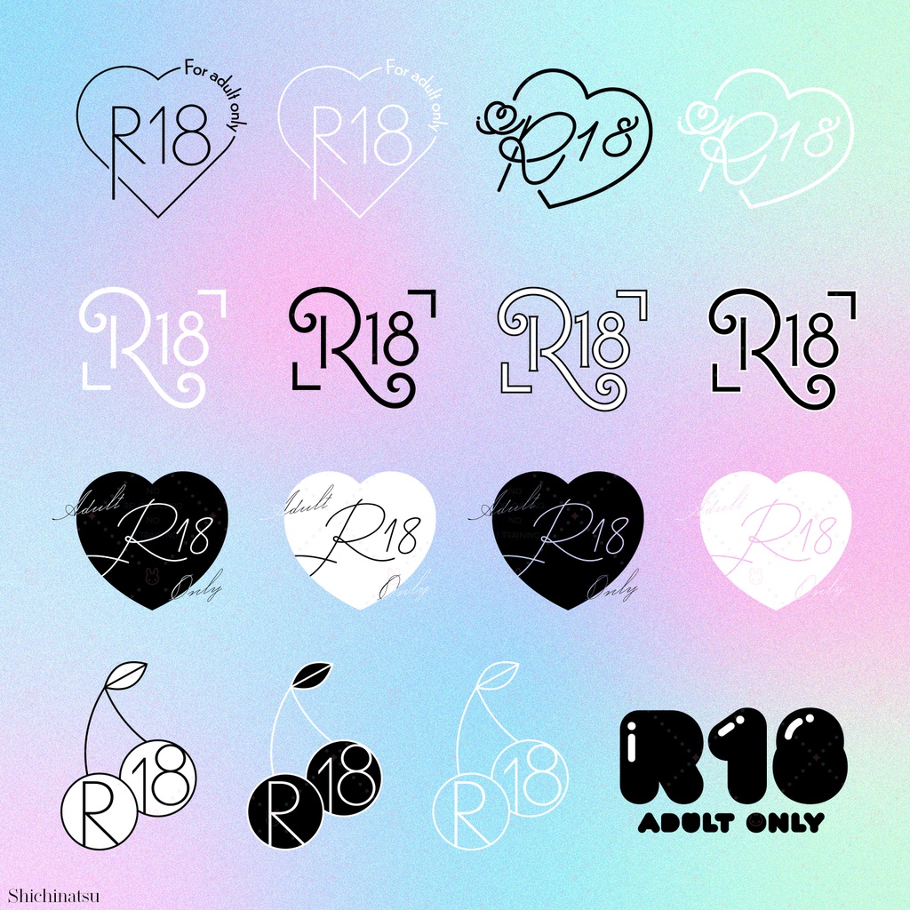 【♡大容量♡】R18アイコン66個セット【ベクターデータ付き】