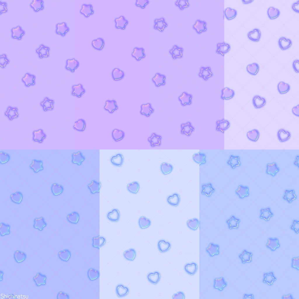 【大容量78枚】ぷっくりうるつや♡背景素材集ver.2【PNG高解像度】