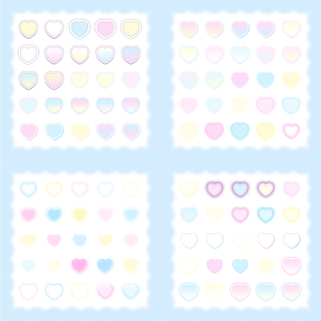 【全200種♡】ミルキーレイヤースタイル⋆˚₊【Photoshop】