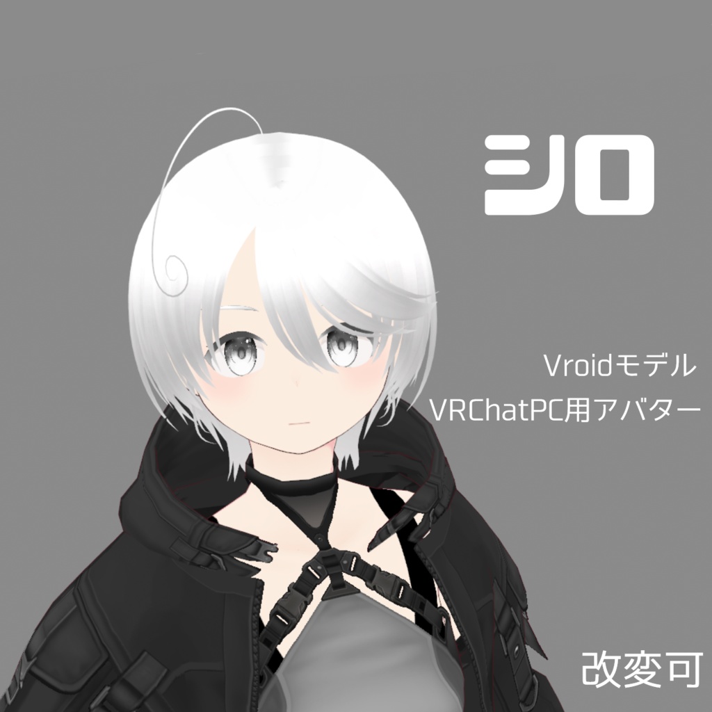 [Vroid]シロ[VRchatPC用アバター]