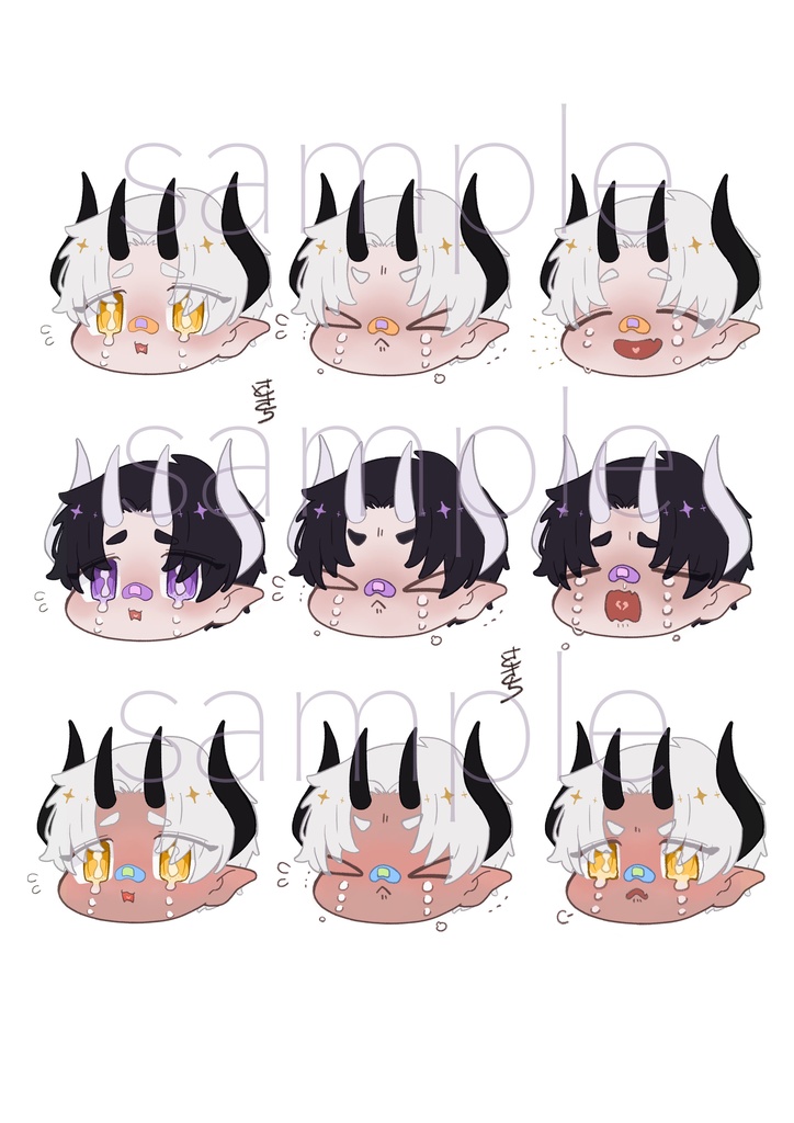 3つ子ちゃんステッカー