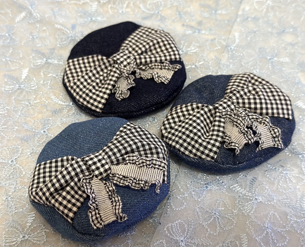 おリボンのベレー帽(シンプルリボン)