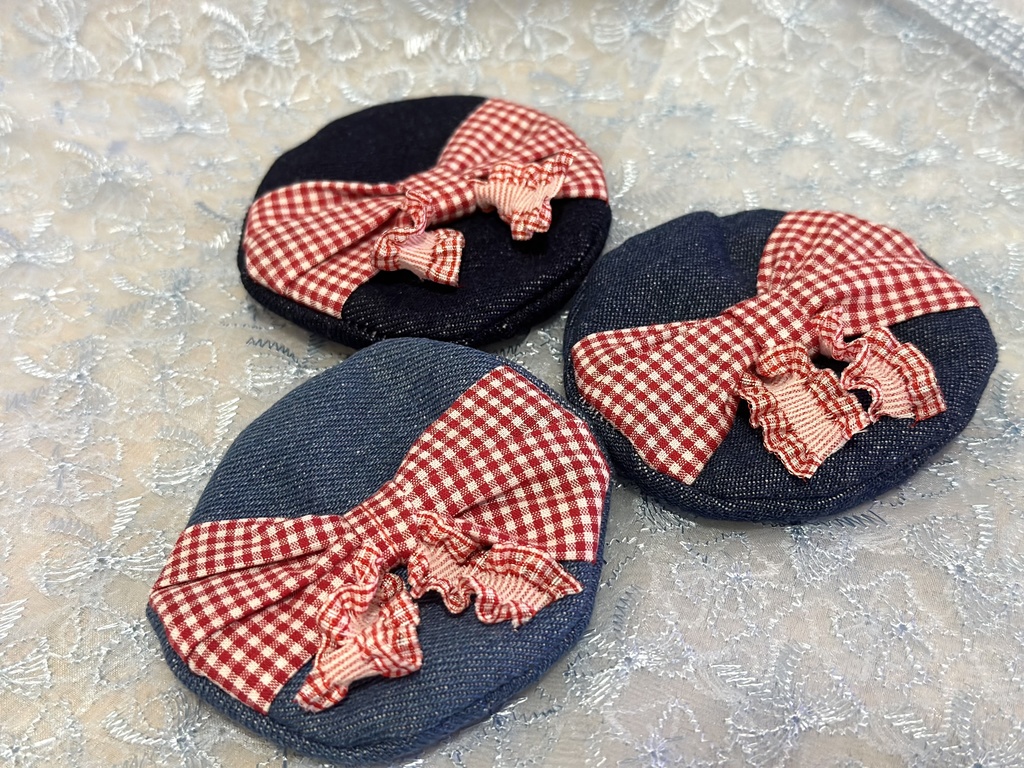 おリボンのベレー帽(シンプルリボン)