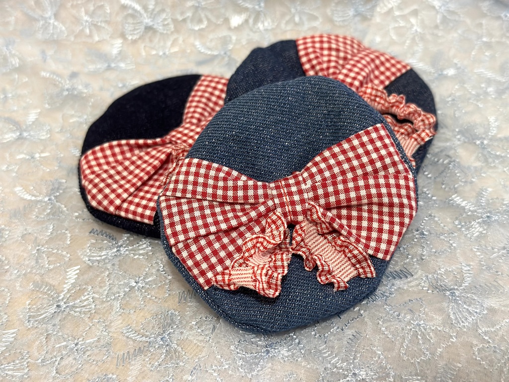 おリボンのベレー帽(シンプルリボン)