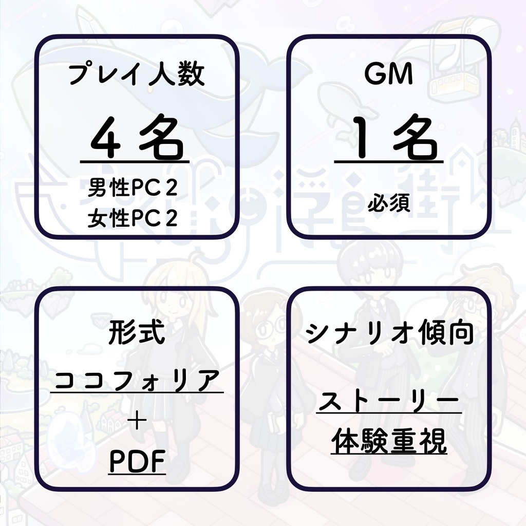 「空くじらと浮島の街」【マーダーミステリー】