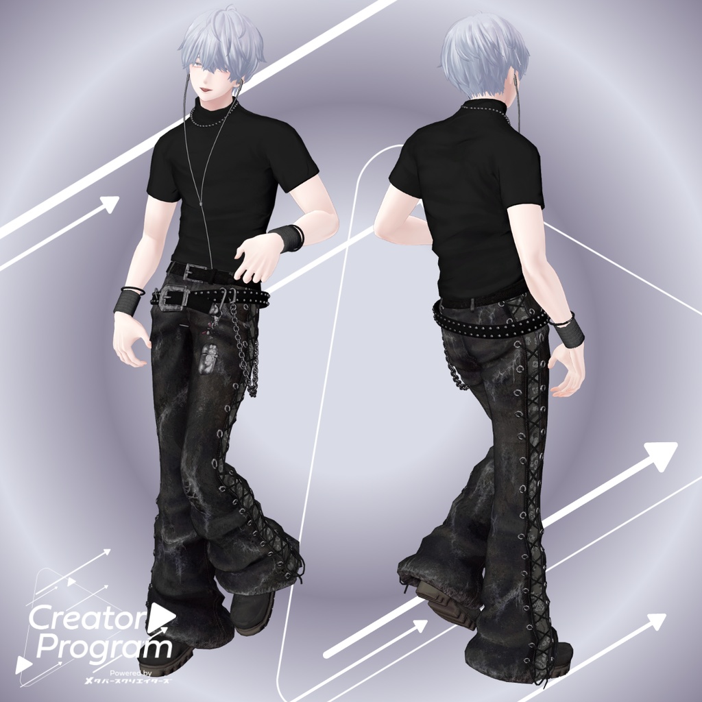 DustyLaceUp Streetwear - VRChat Men's Clothing / CP7
