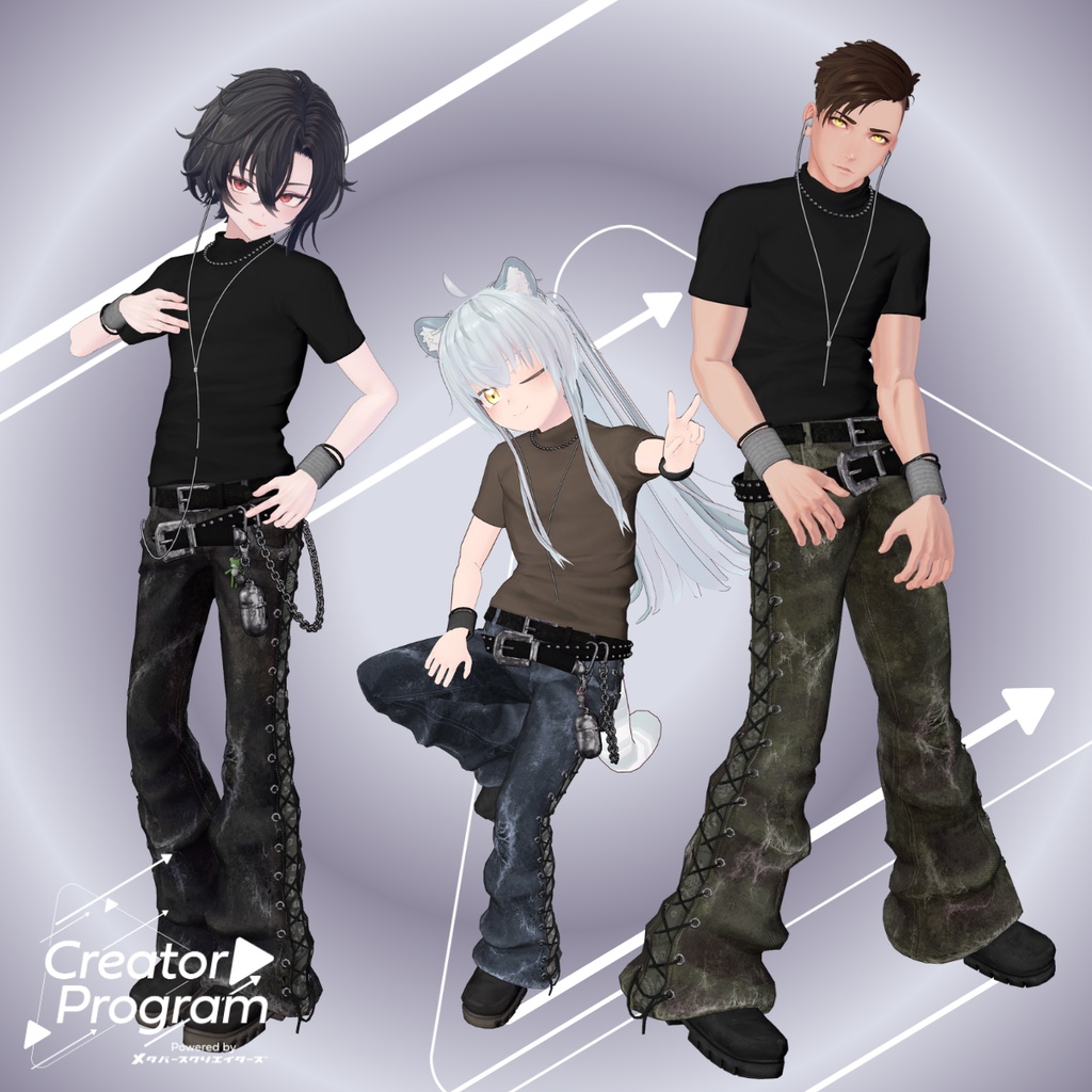DustyLaceUp Streetwear - VRChat Men's Clothing / CP7