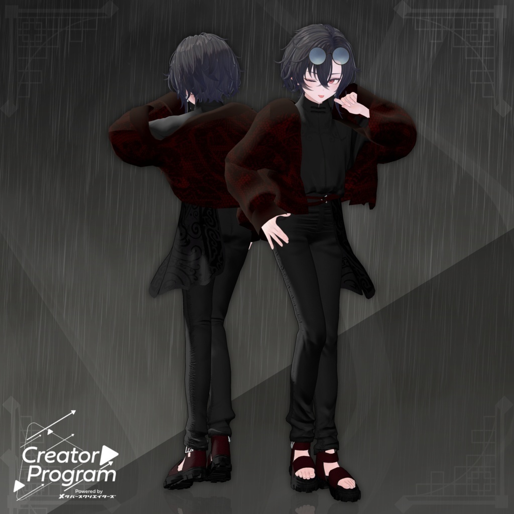 Crimson Mist Streetwear-Juengai  - VRChat Men's Clothing / CP10