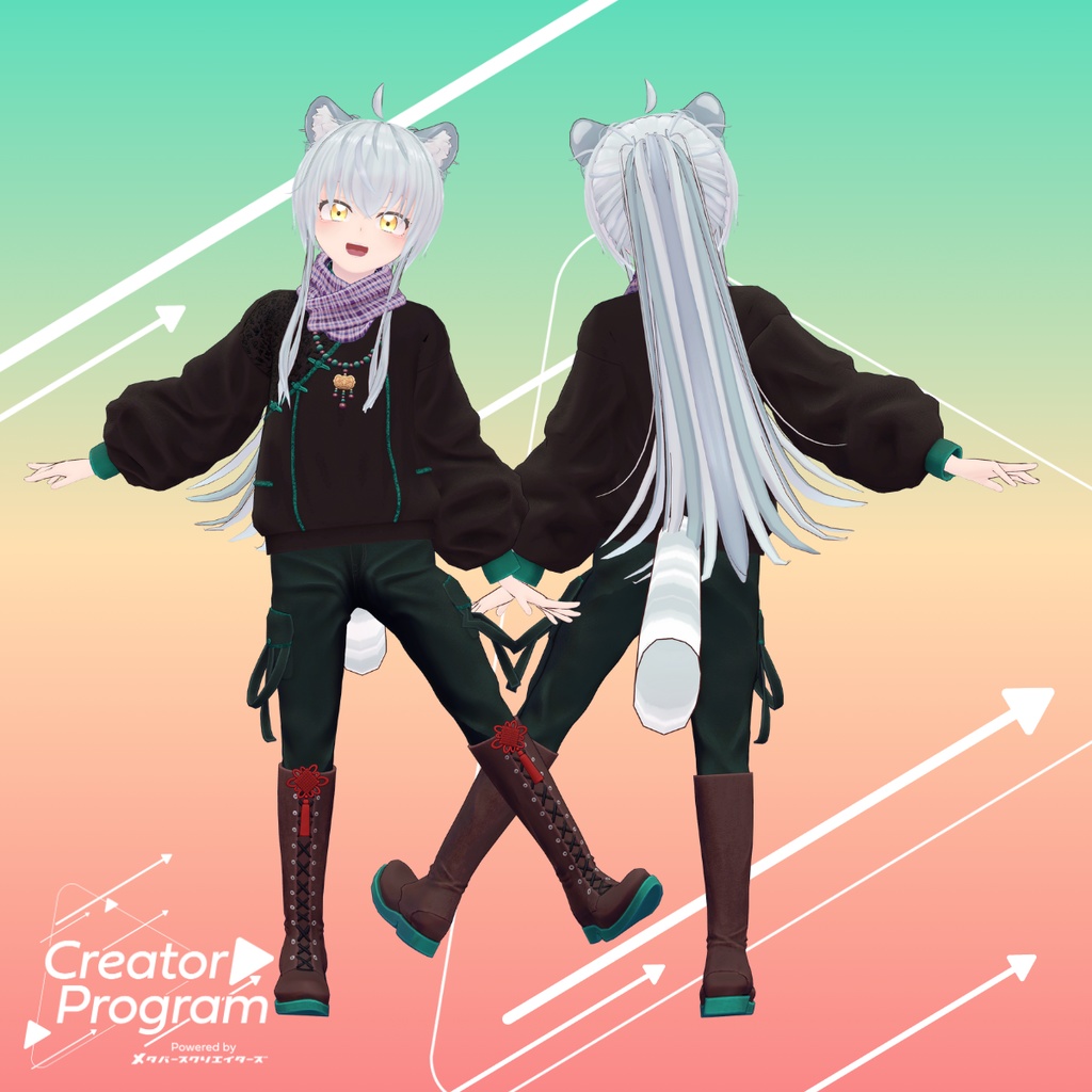 Silk Bloom Neo-Chinese Jacket Set - VRChat Men's Clothing / CP4