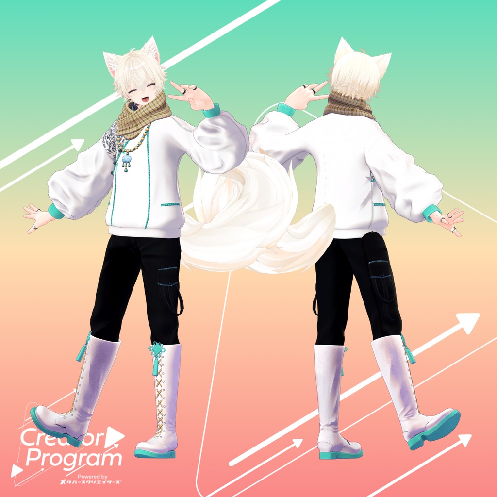 Silk Bloom Neo-Chinese Jacket Set - VRChat Men's Clothing / CP4