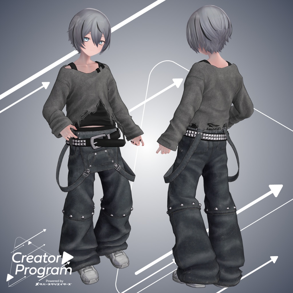 UNTHRDLayer: Street Wear Outfit Set - VRChat Men's Clothing / CP7