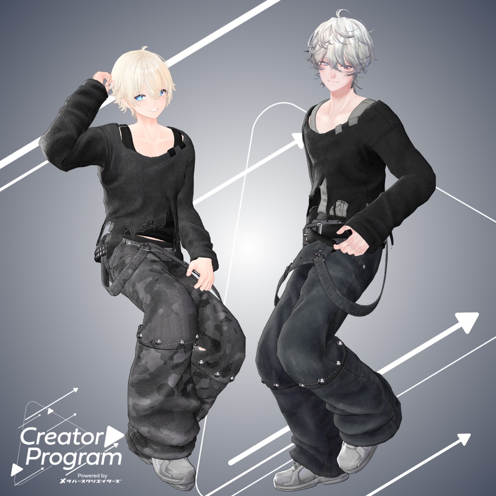 UNTHRDLayer: Street Wear Outfit Set - VRChat Men's Clothing / CP7