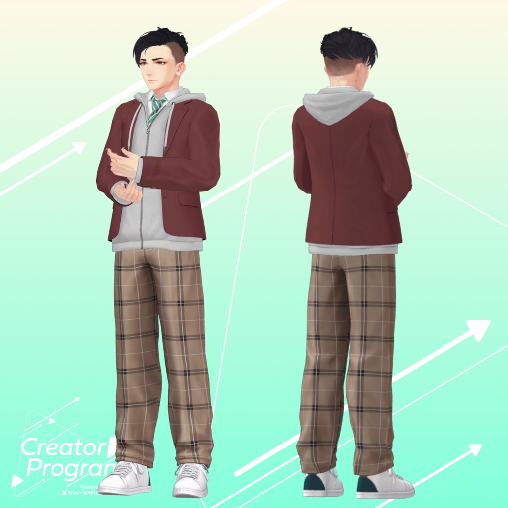 THE Gakuseifuku Schoolwear - VRChat Men's Clothing / CP6