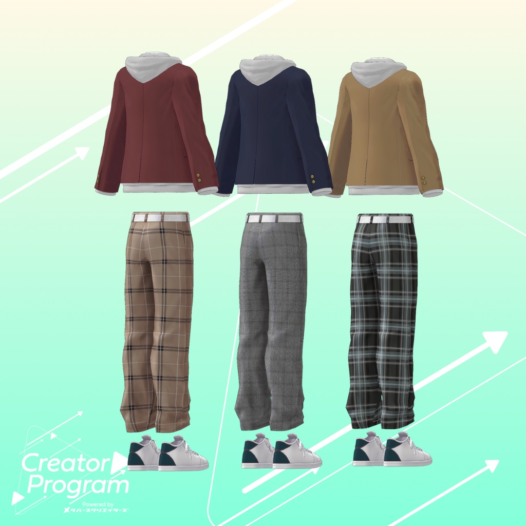 THE Gakuseifuku Schoolwear - VRChat Men's Clothing / CP6