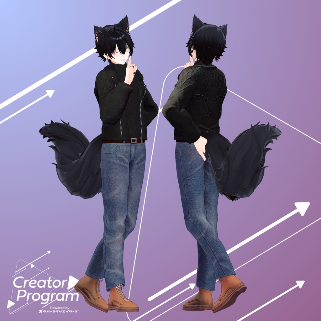 Biker Jacket Set - VRChat Men's Clothing / CP4