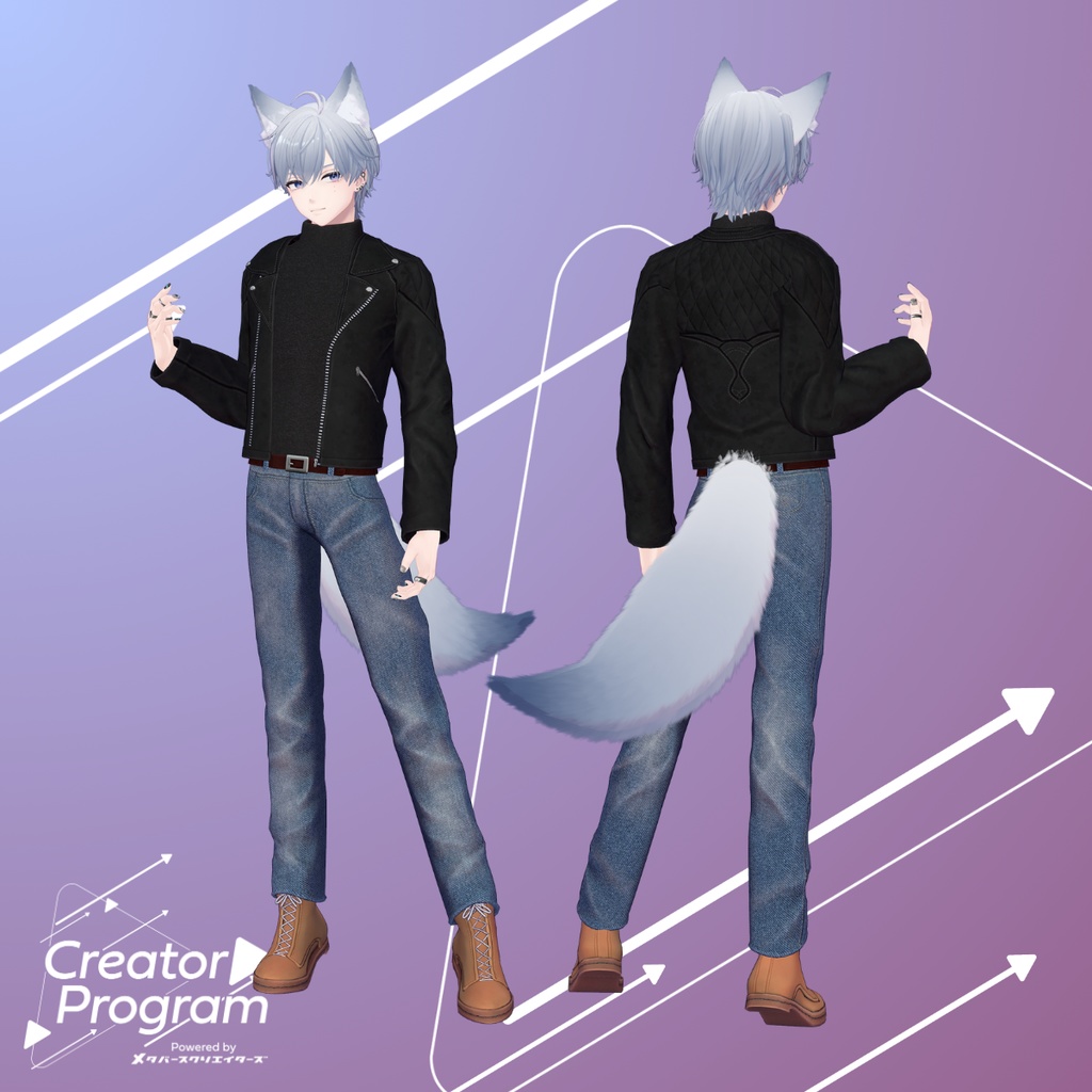 Biker Jacket Set - VRChat Men's Clothing / CP4