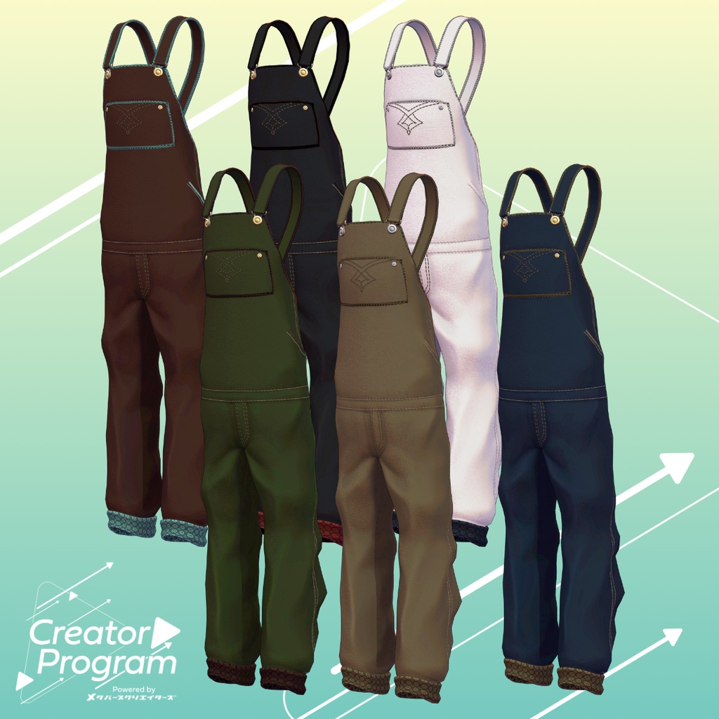 Chocomint Salopette - VRChat Men's Clothing / CP4