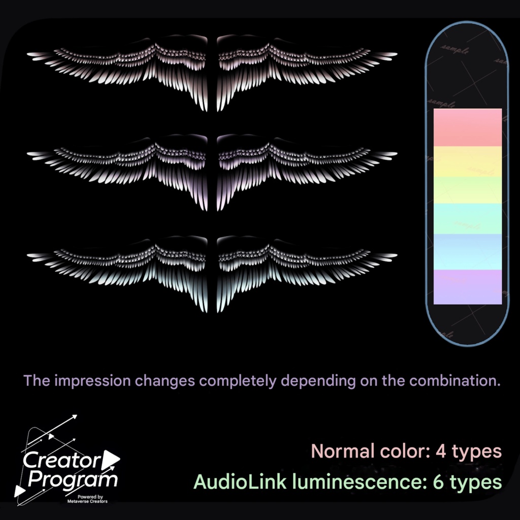 Angel's Relic (Wing Accessory) - VRChat Gimmicky Avatar Accessory / CP19