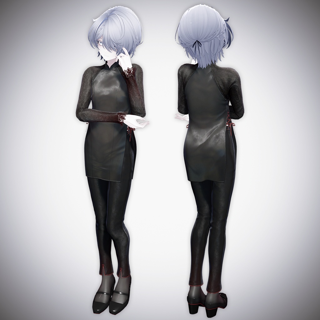 Eastern Song (Ao Dai-inspired satin outfit) - VRChat Men's Clothing / CP8