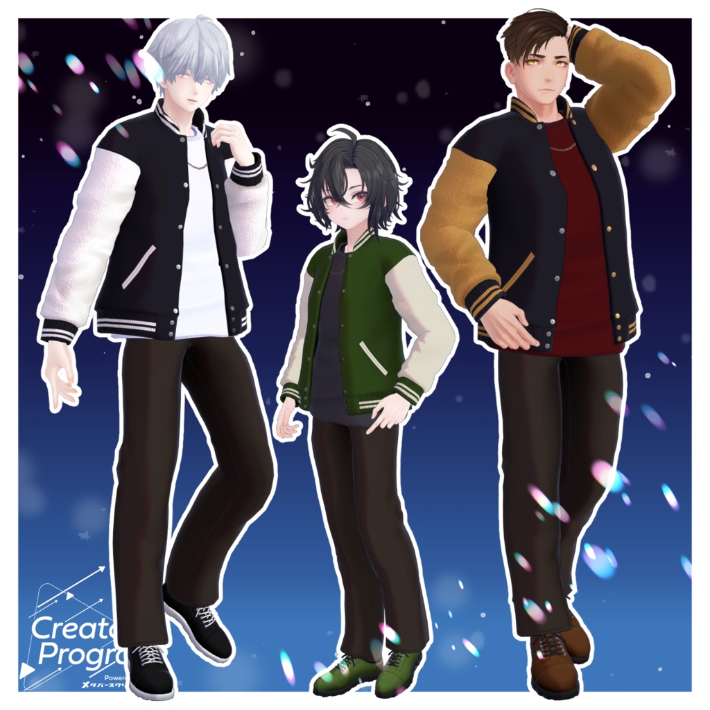 MidnightStadium Blouson Set - VRChat Men's Clothing/ CP1