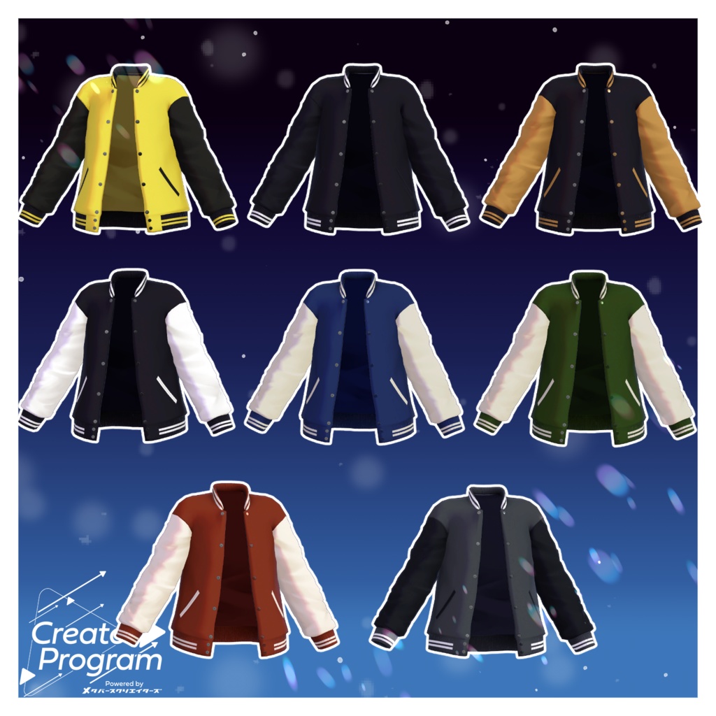 MidnightStadium Blouson Set - VRChat Men's Clothing/ CP1