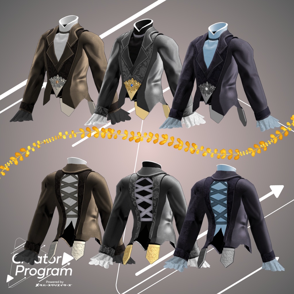 SecondFlush Tea Garden Breeze - VRChat Men's Clothing / CP2