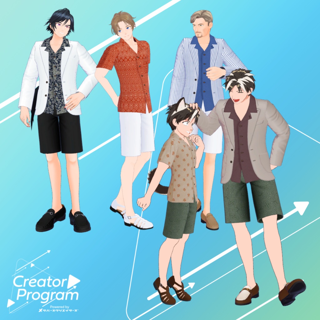 CoastalGrace Vacation Outfit - VRChat Men's Clothing / CP1