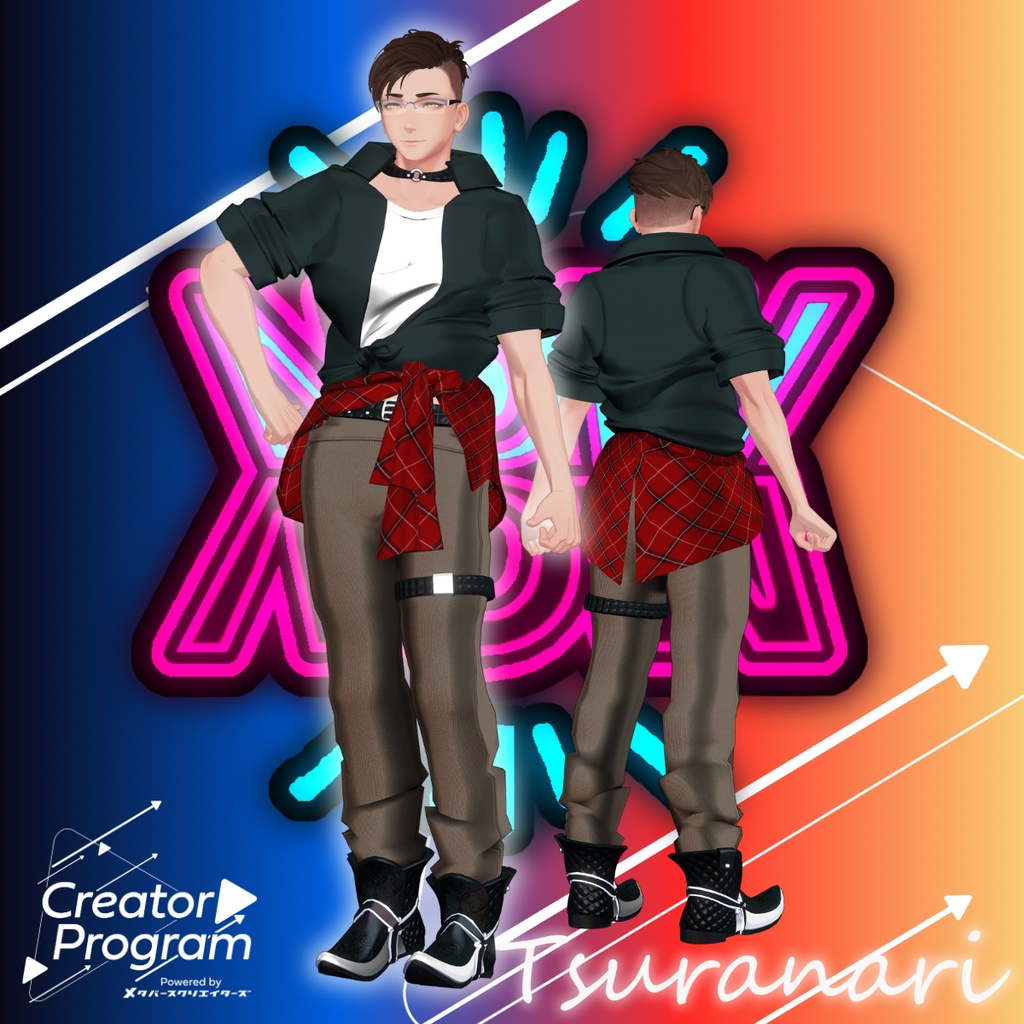 NowNow: Neo Vintage Pop Outfit - VRChat Men's Clothing / CP2