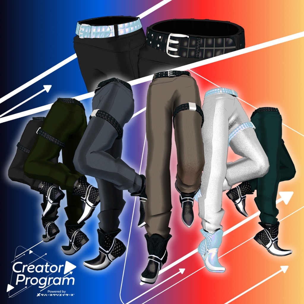 NowNow: Neo Vintage Pop Outfit - VRChat Men's Clothing / CP2