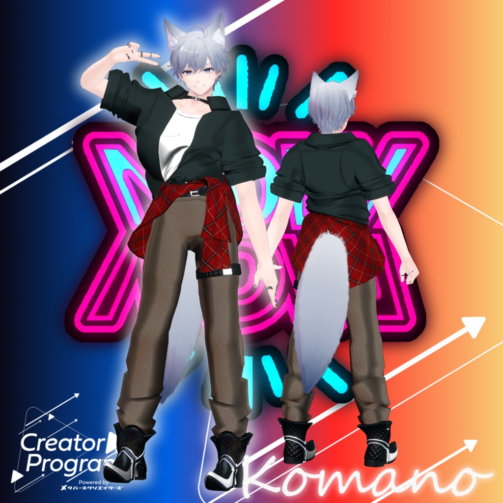 NowNow: Neo Vintage Pop Outfit - VRChat Men's Clothing / CP2