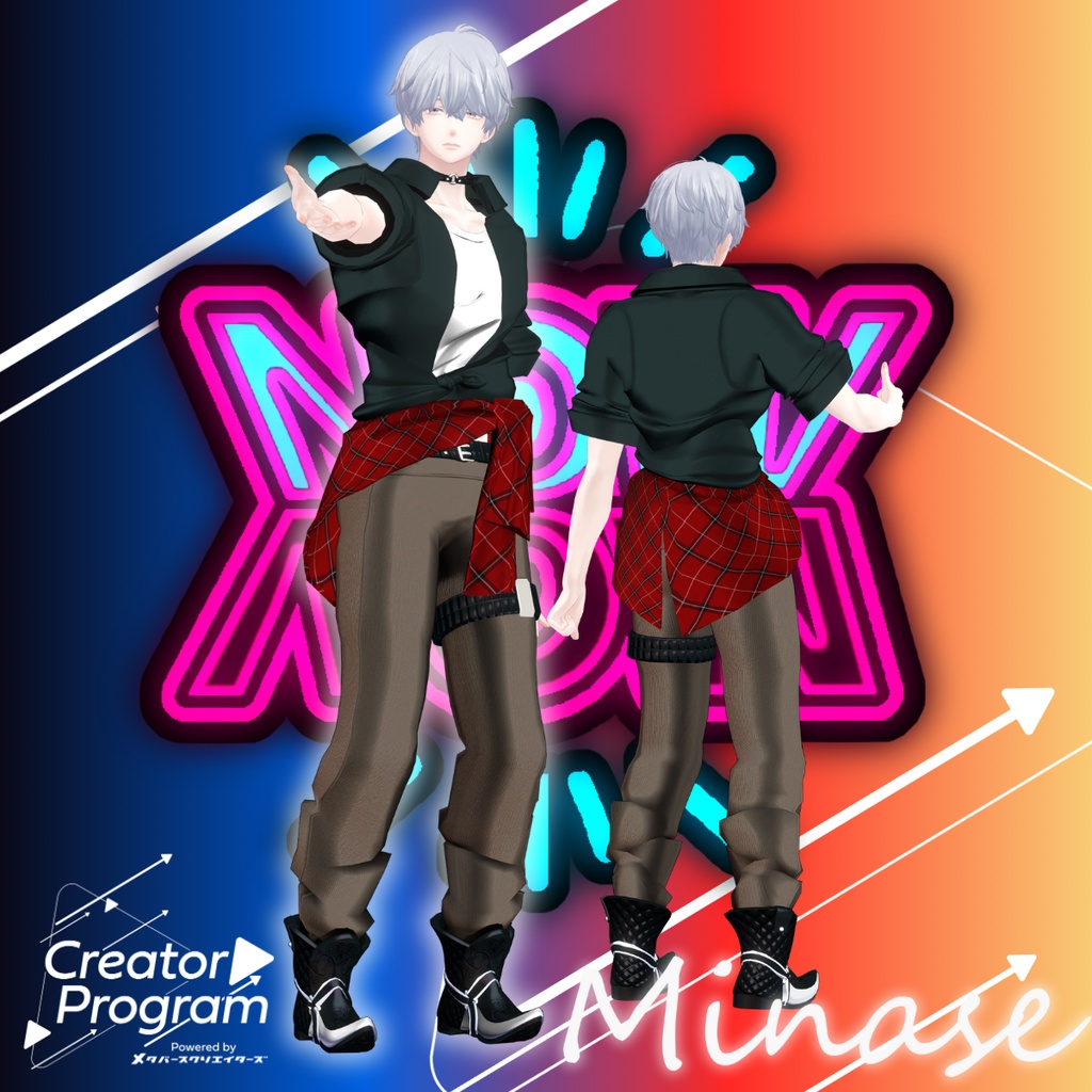 NowNow: Neo Vintage Pop Outfit - VRChat Men's Clothing / CP2