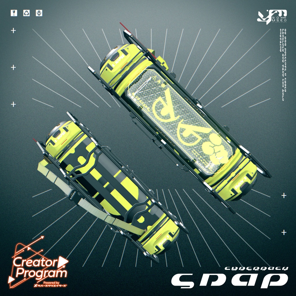 "Snap" Cyber Holo Shoulder Bag - VRChat Gimmicky Avatar Accessory / CP21