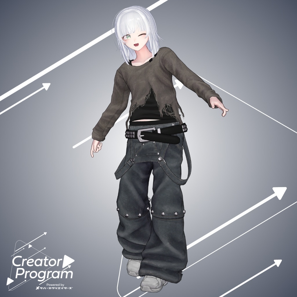 UNTHRD: Street Wear Outfit Set - VRChat Women's Clothing / CP7