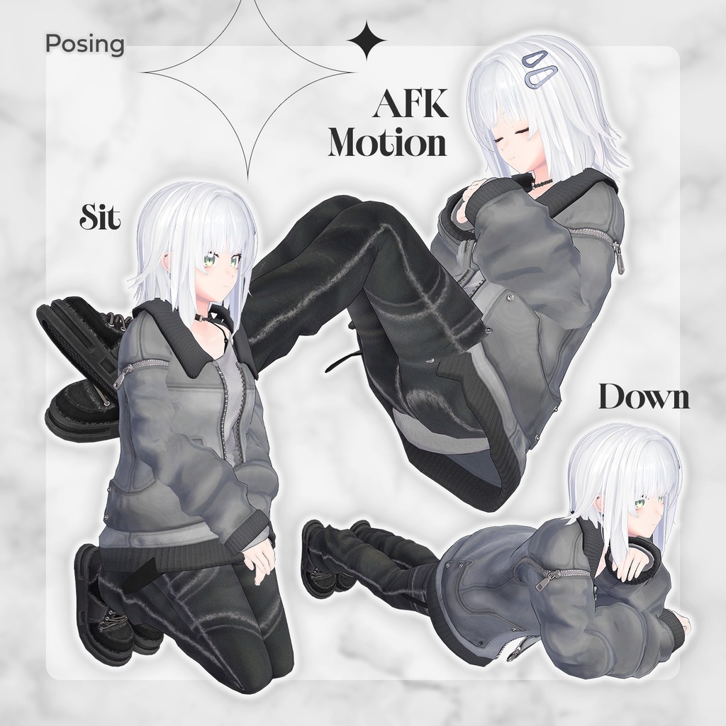 Minagi - Original 3D Model for VRChat #Minagi3D / AC2