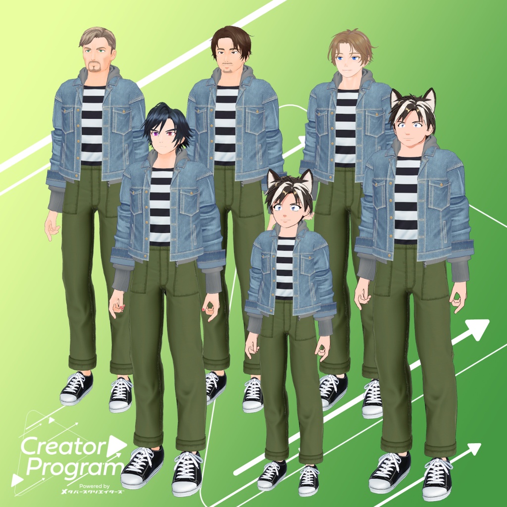 GJacketSet - VRChat Men's Clothing / CP1