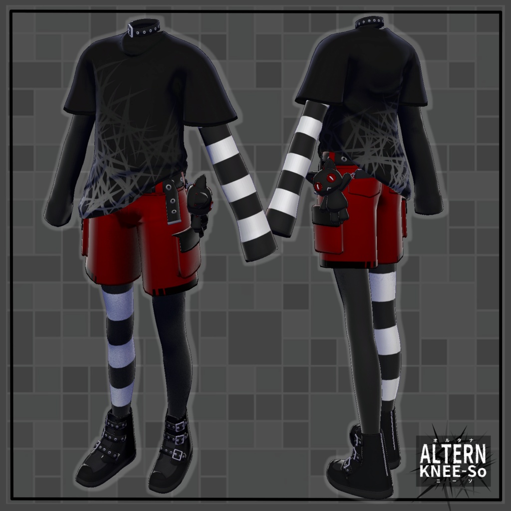 ALTERN KNEE-So - VRChat Men's Clothing / CP5