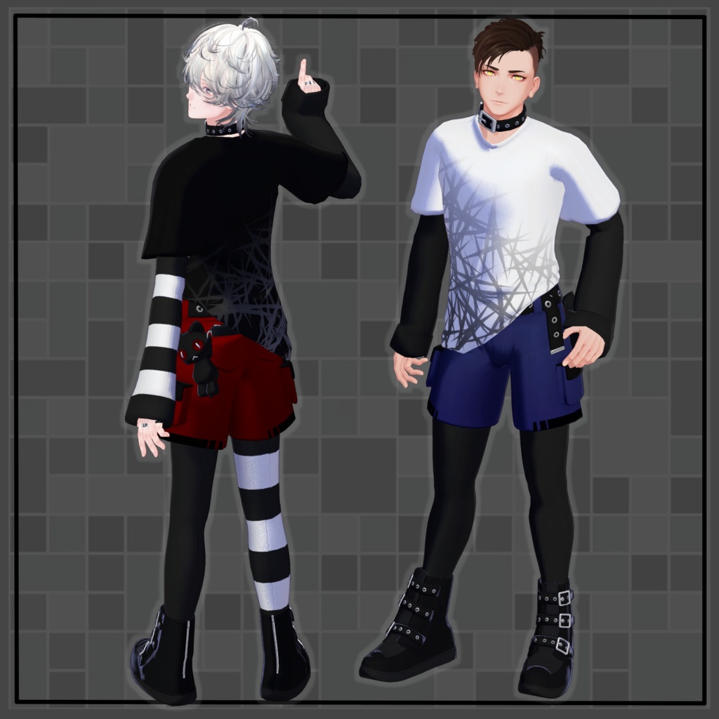 ALTERN KNEE-So - VRChat Men's Clothing / CP5